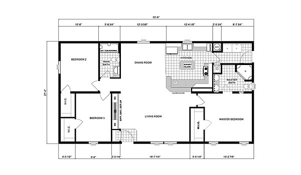 Ranch Homes / G-3356 Layout 53718