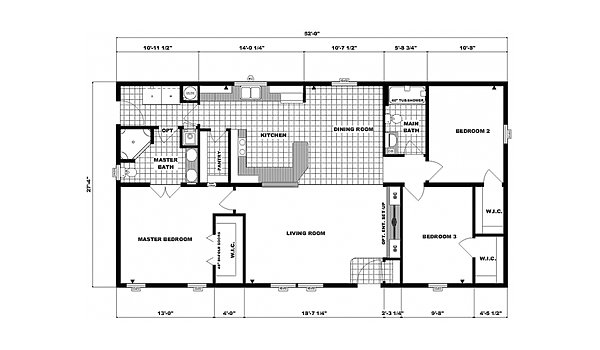 Ranch Homes / GH-1788 Layout 53720