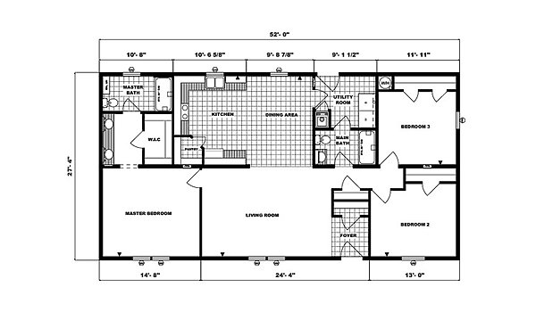 Ranch Homes / G-1778 Layout 53722