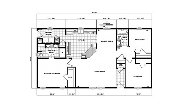 Ranch Homes / G-1785 Layout 53726