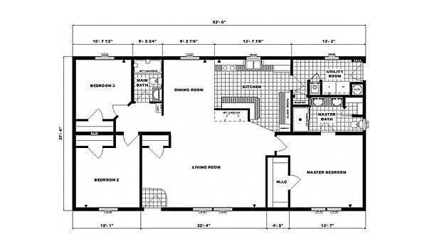 Ranch Homes / GH-1772 Layout 53731