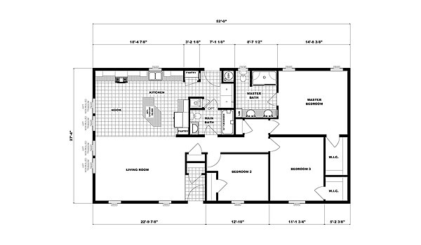 Ranch Homes / G-4001 Layout 53736