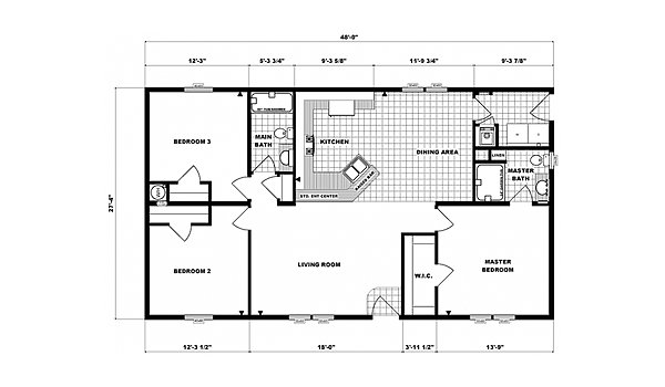 Ranch Homes / G-3155 Layout 53737