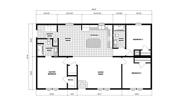 Ranch Homes / G-3158 Layout 53738