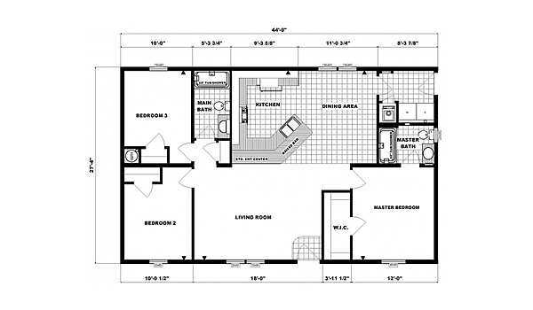 Ranch Homes / G-3126 Layout 53745