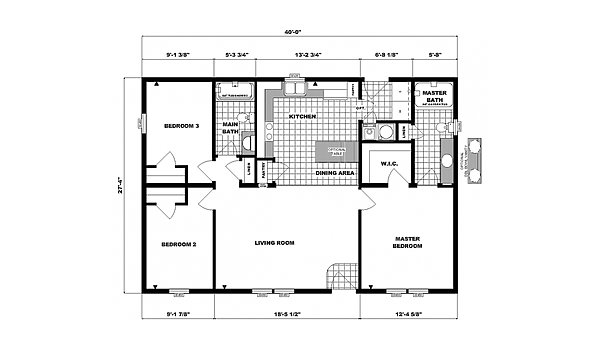 Ranch Homes / G-3001 Layout 53751