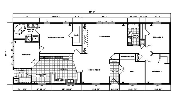 Ranch Homes / G-2053 Layout 53759