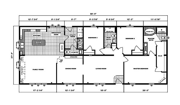 Ranch Homes / G-2015 Layout 53760