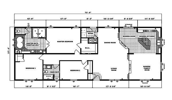 Ranch Homes / G-2097 Layout 53762