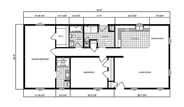 Ranch Homes / G-239 Layout 53773