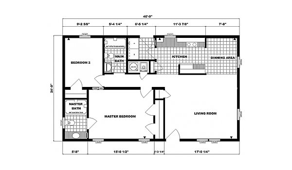 Ranch Homes / G-202 Layout 53779