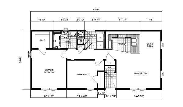 Ranch Homes / GH-110 Layout 53787