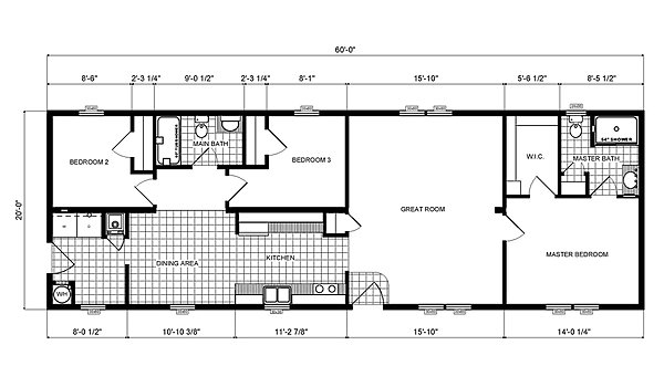 Ranch Homes / GH-184 Layout 53789