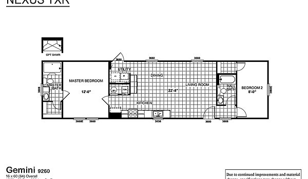 Nexus / Gemini 9260 Layout 51682