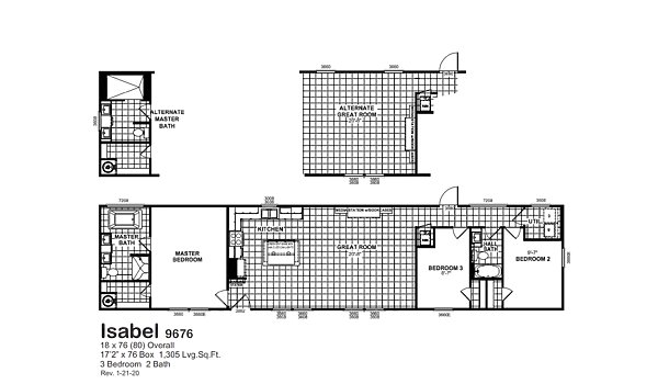 Single Section / Isabel 9676 Layout 66292