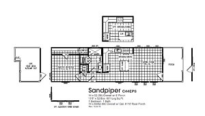 Single Section / Sandpiper C44EP8 Layout 66190