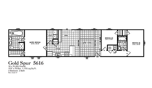 Single Section / Gold Spur 5616 Layout 66404