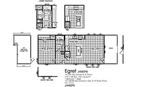 Single Section / Egret J40EP8 J44EP8 Layout 66543