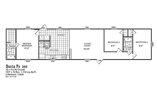 Acorn / Santa Fe 269 Layout 101203