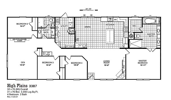 Oak Manor / High Plains 3387 Layout 101364