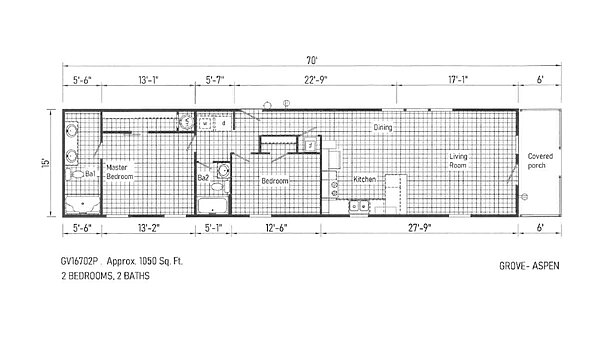 Cavco Lake Arlington / The Aspen Layout 128344