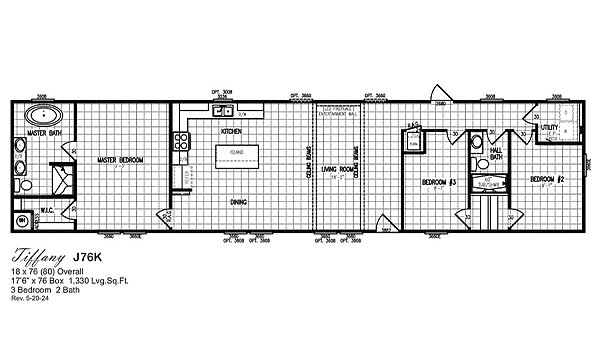 Diamond Series / Tiffany J76K Layout 100456