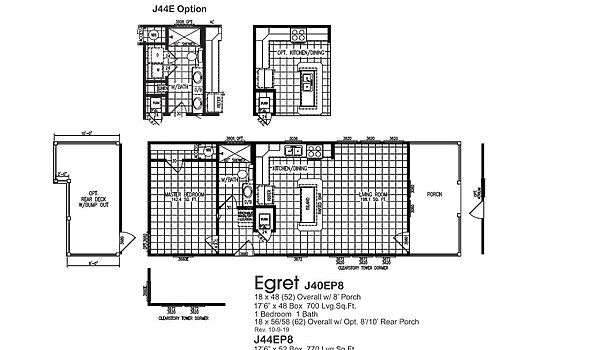 Smart Cottage / Egret J40EP8 J44EP8 Layout 100582