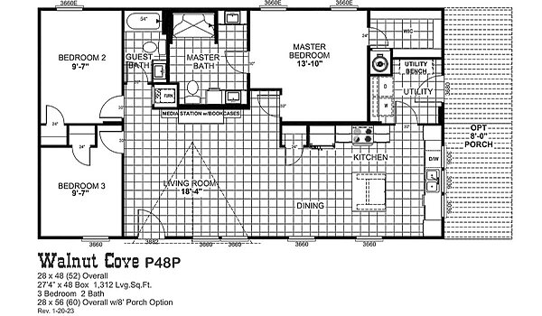 Gold Medal / Walnut Cove P48P Layout 101023