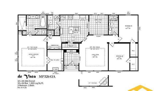 Meridian Prime Series / de Vaca 440MP32643A Layout 133988