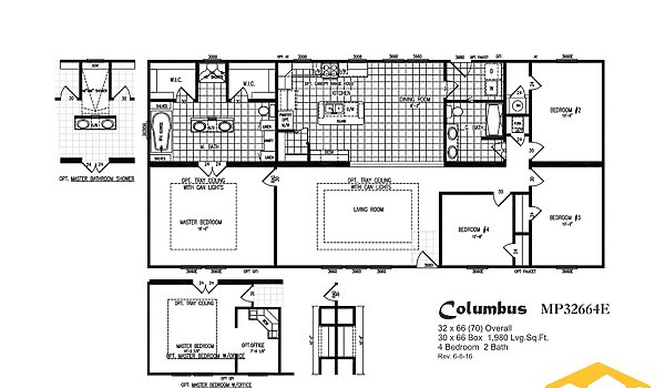 Meridian Prime Series / Columbus 440MP32664E Layout 134014