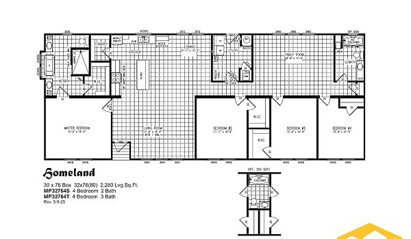 Meridian Prime Series / Homeland 440MP32764T Layout 134028
