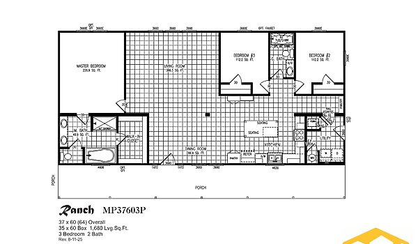 Meridian Prime Series / Ranch 440MP37603P Layout 134032