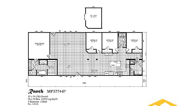 Meridian Prime Series / Ranch 440MP37744P Layout 134042