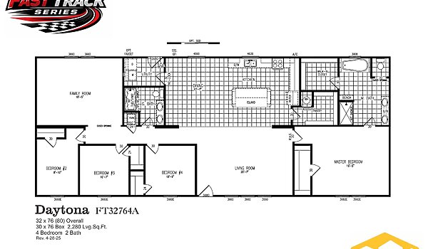 Meridian Fast Track Series / Daytona 440FT32764A Layout 134065