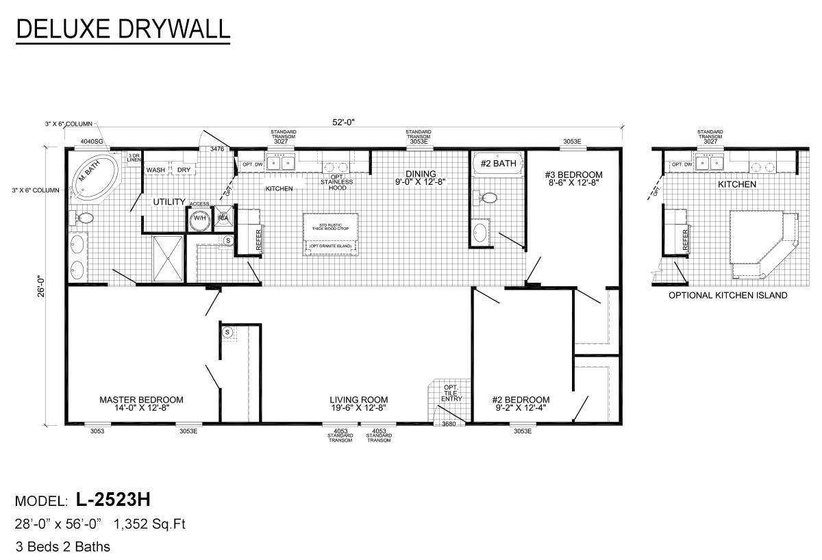Deluxe Drywall L-2523H Layout