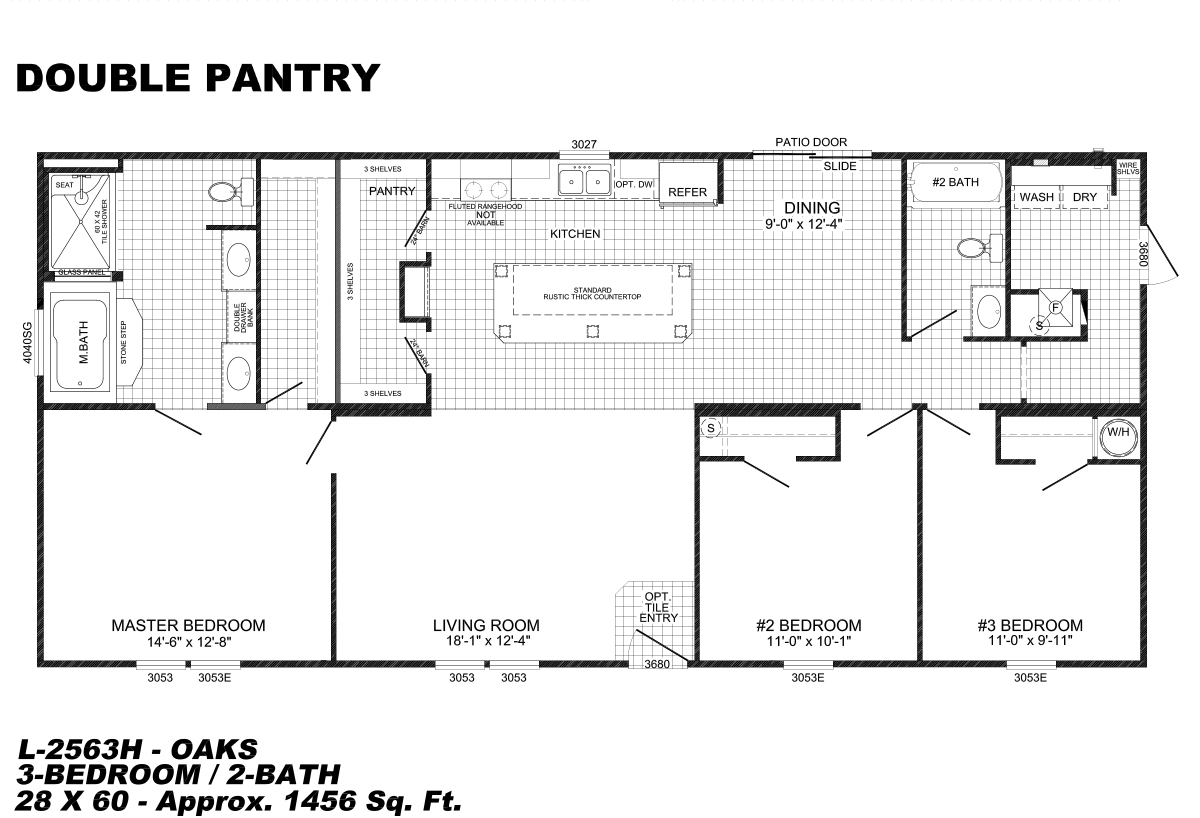 Runner Series / Double Pantry L2563H by Live Oak Homes