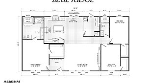 Price Reduced / The Blue Ridge H-3583B-PS Layout 44833