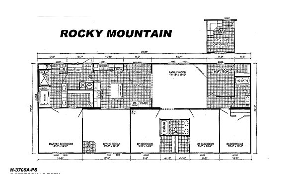 Deluxe Drywall / The Rocky Mountain H-3705A-PS Layout 45327