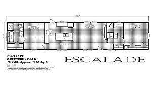 Signature Oaks / Escalade H-5763T-PS 2BR Layout 91984