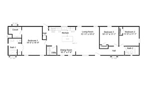 Emerald Singlewide / EM18763A Layout 99193