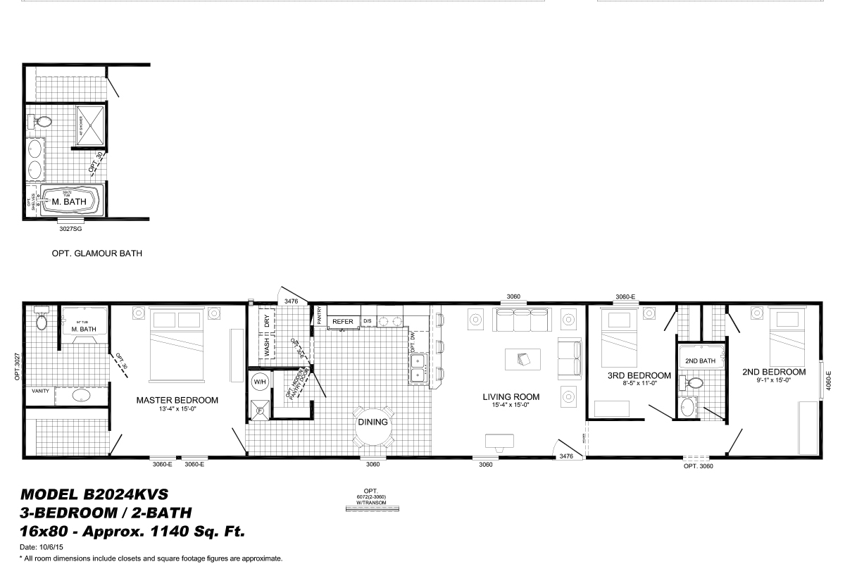 Commander B2024KVS By Buccaneer Homes   B2024KVS Floor Plans 