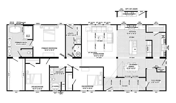 American Farm House / The Arabella 73AFH32723BH Layout 97279