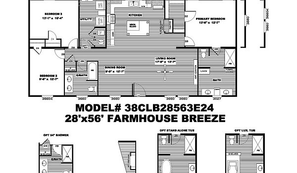 Clayton / The Breeze Farmhouse CLB28563EH Layout 42007