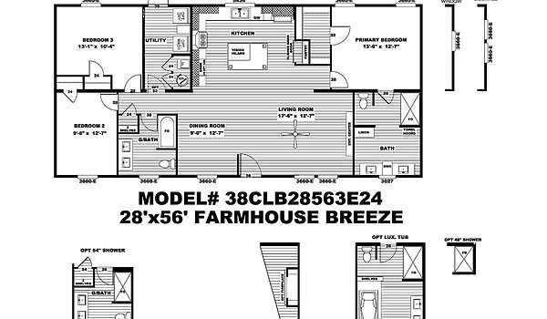 Clayton / The Breeze Farmhouse CLB28563EH Layout 42007