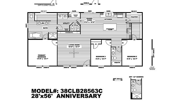 Clayton / The Anniversary 2.1 CLB28563CH Layout 89033