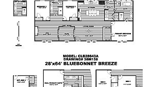 Clayton / Bluebonnet Breeze CLB28643AH Layout 89096