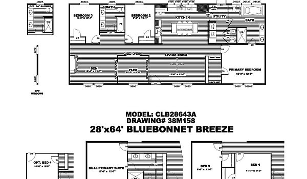 Clayton / Bluebonnet Breeze CLB28643AH Layout 89096