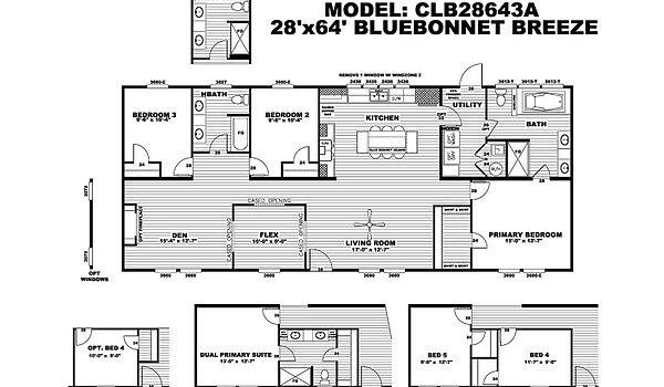 Clayton / Bluebonnet Breeze CLB28643AH Layout 127597