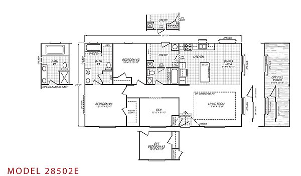 Evergreen / EV28502E (2 Bedroom) Layout 71063