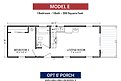 Casita Series / Model E with Porch Layout 90142